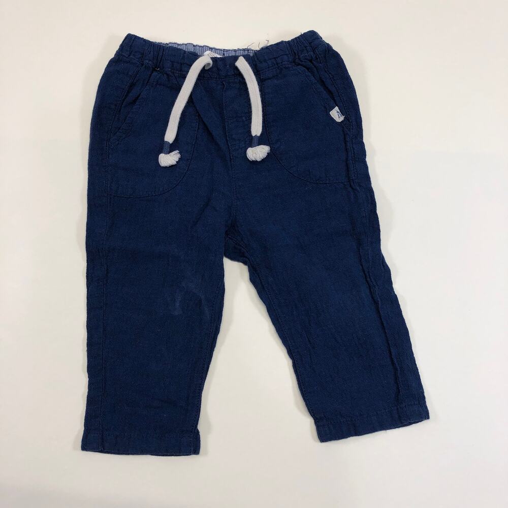 H&M BOY LINEN PANTS SIZE 12/18M